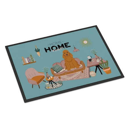 Carolines Treasures 18 x 27 in. Red Cocker Spaniel Sweet Home Indoor or Outdoor Mat CK7940MAT